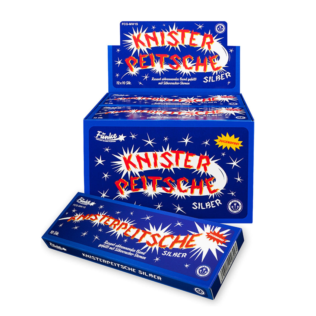 Knisterpeitsche Silber