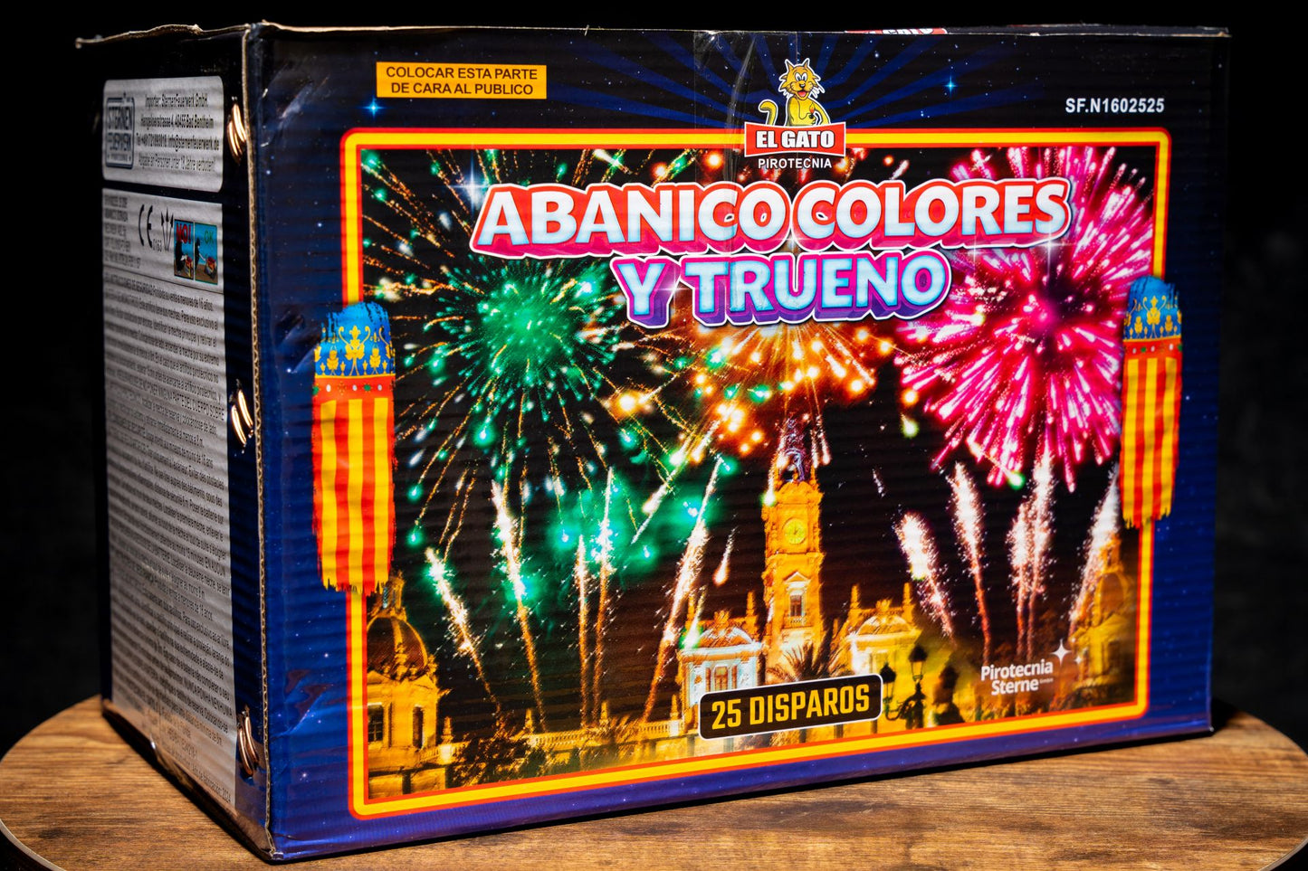 Abanico colores y treuno