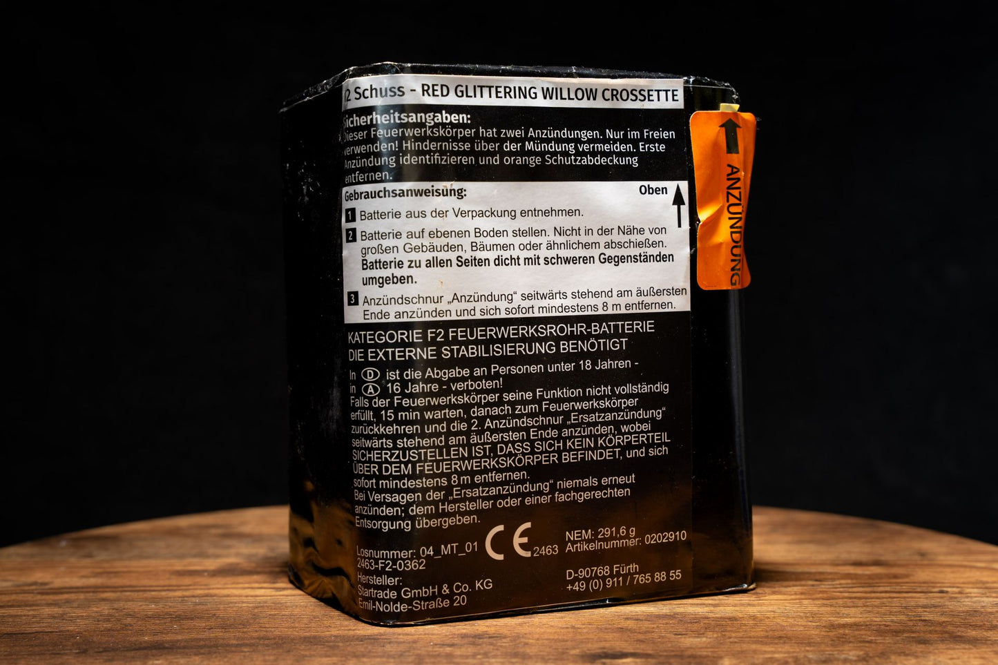 Red Glittering Willow Crossette