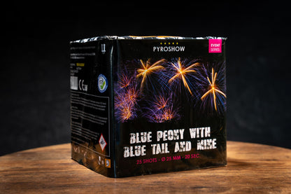 Blue Peonie with Blue Tail and Mine