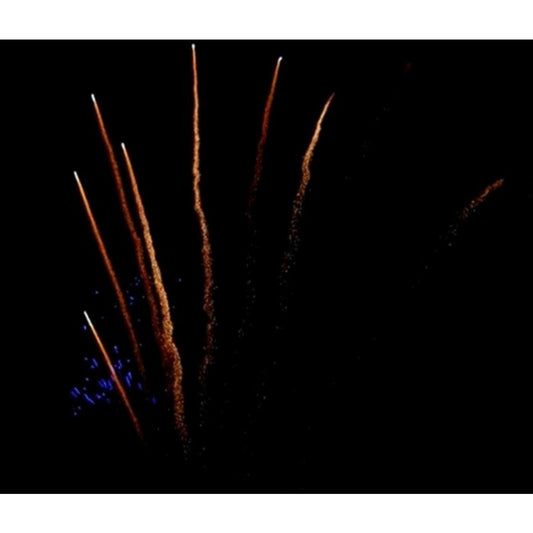 Gold Rain To Blue Comet With Blue Mine Zipper