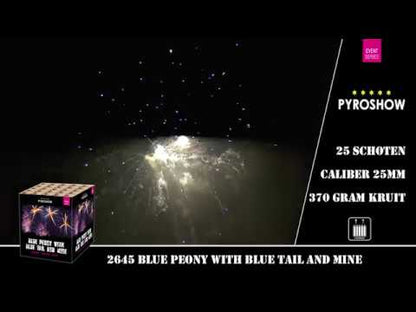 Blue Peonie with Blue Tail and Mine